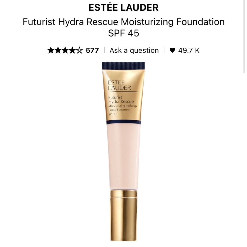 estee lauder futurist hydra rescue foundation in 1n0 porcelain